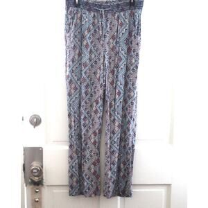 Signature Studio Pull on elastic waist BOHO 100% Rayon Pant Size XLarge